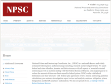Tablet Screenshot of nationalprisonconsultants.com